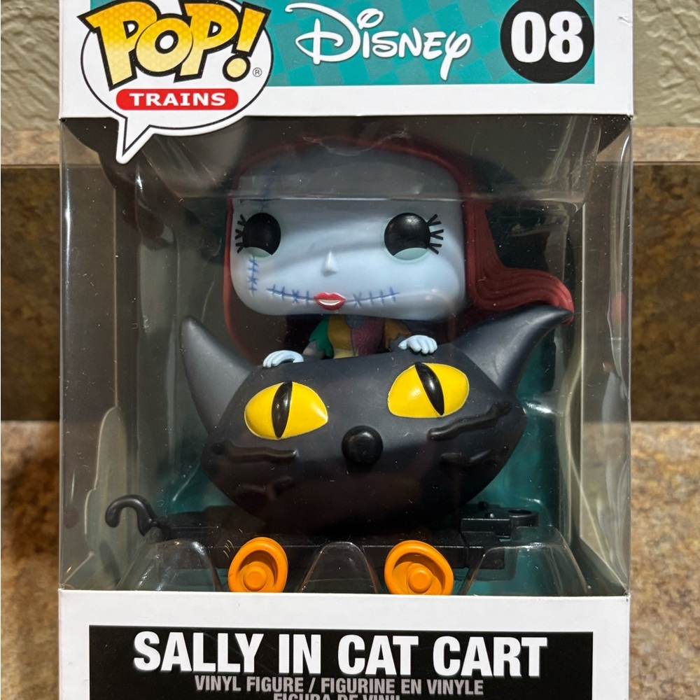 Funko Pop trains Disney Sally Black Cat Cart Figure nightmare before Christmas